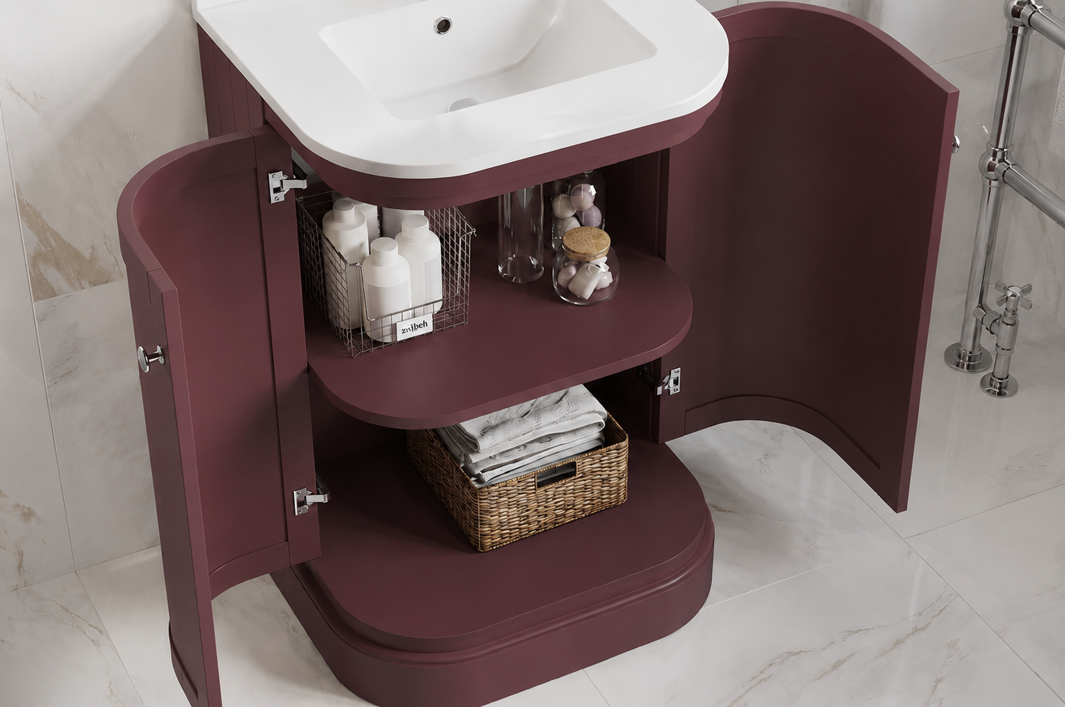 Basin Vanity Unit with Storage Space